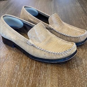 Sesto Meucci tan alligator sleek classy shoe